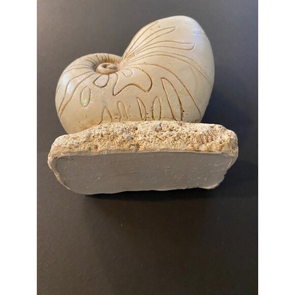 Natilus Spiral Seashell Ceramic Stone Sculpure Display, Length 6 X 4.5… - Picture 6 of 11